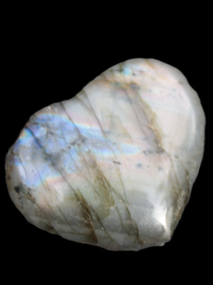 Labradorite heart 25mm-27mm 11.9g-15.8g Rocks and Things