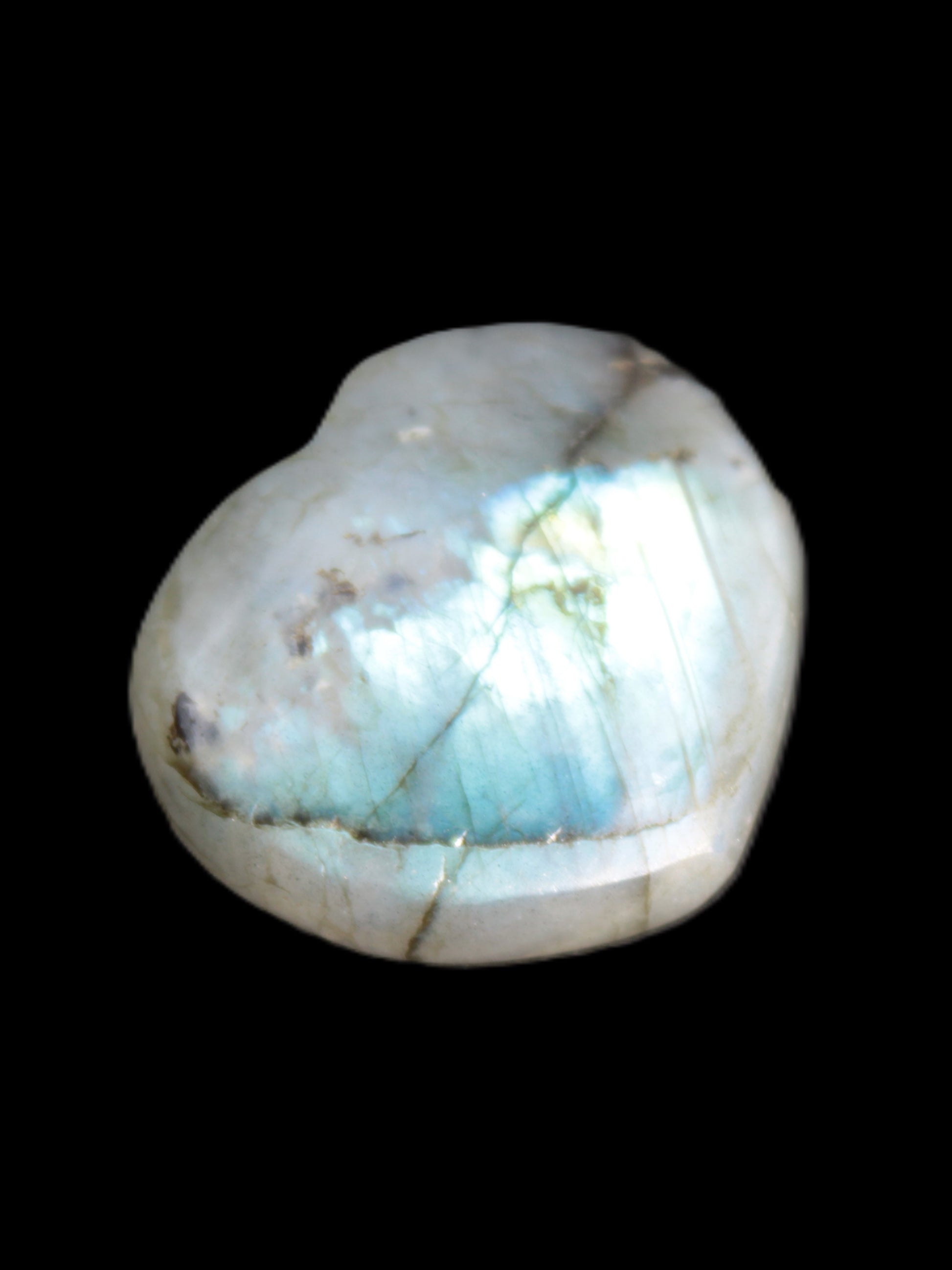 Labradorite heart 25mm-27mm 11.9g-15.8g Rocks and Things