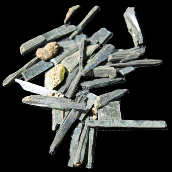 Vivianite tiny crystals from Brazil 4.7g in sunlight - Rocks and Things Store