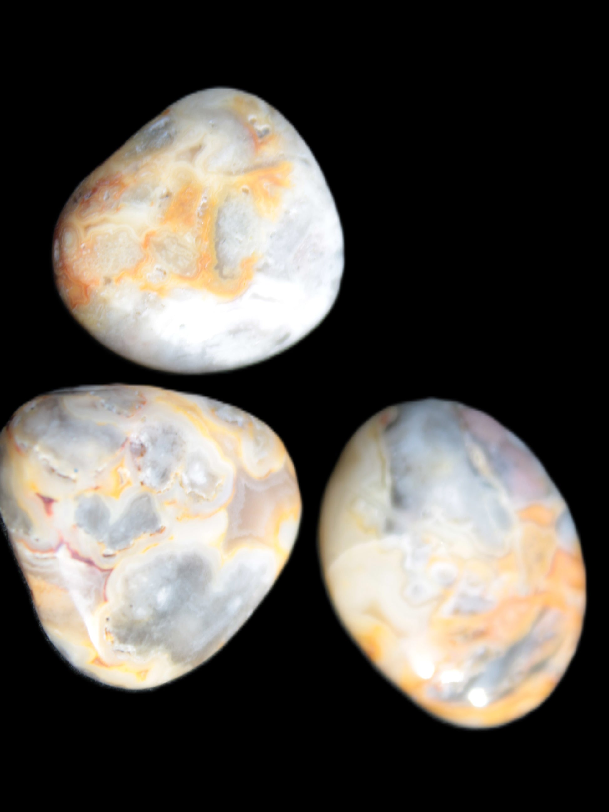 Crazy Lace Marquis Agate 2/3 polished stones from Mexico 14g Rocks and Things