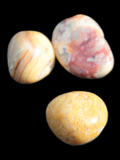 Crazy Lace Marquis Agate 2/3 polished stones from Mexico 14g Rocks and Things