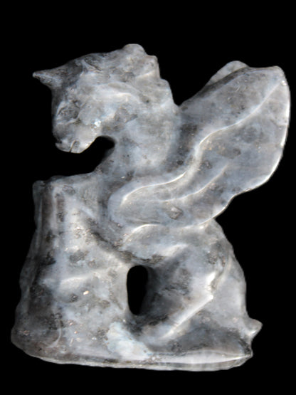 Larvikite Unicorn from Madagascar 59mm 73.7g Rocks and Things