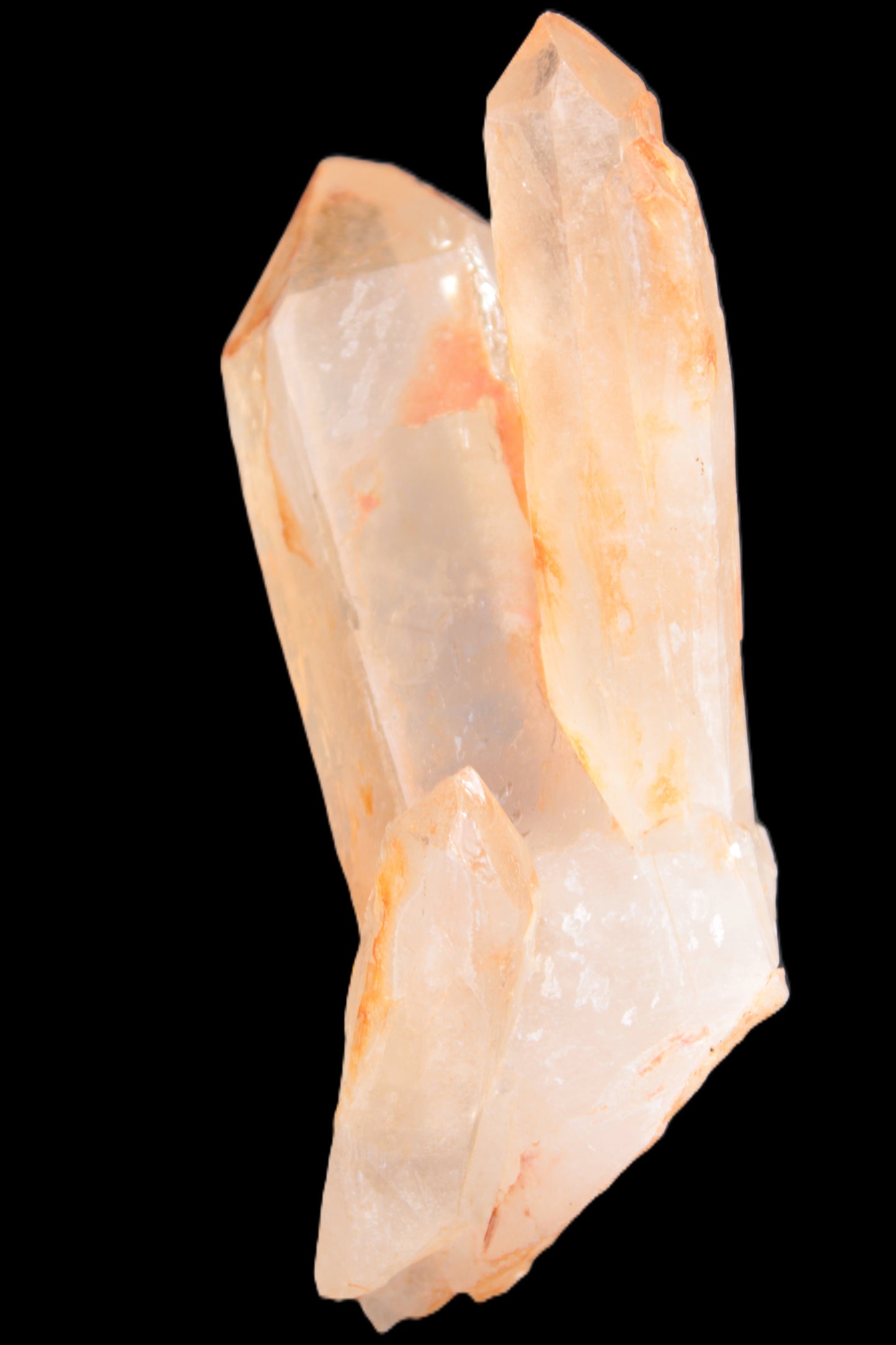 Tangerine Quartz crystal cluster 354g Rocks and Things