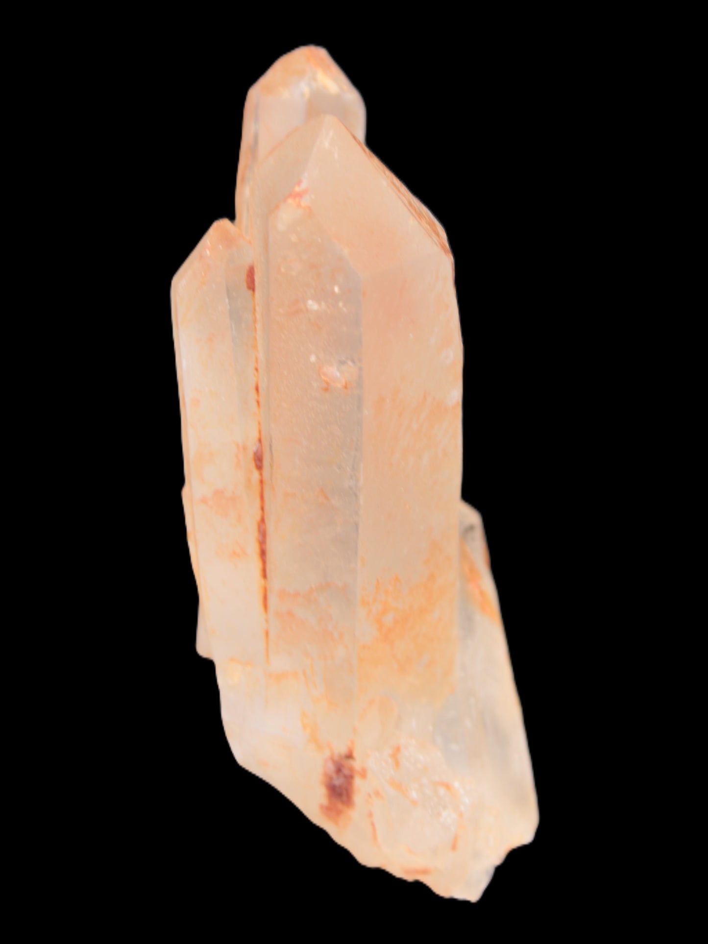 Tangerine Quartz crystal cluster 354g Rocks and Things