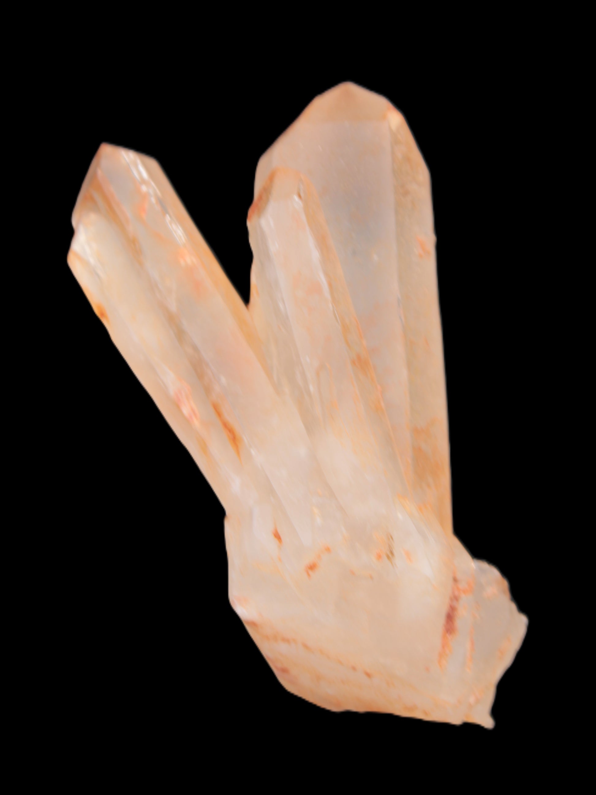 Tangerine Quartz crystal cluster 354g Rocks and Things