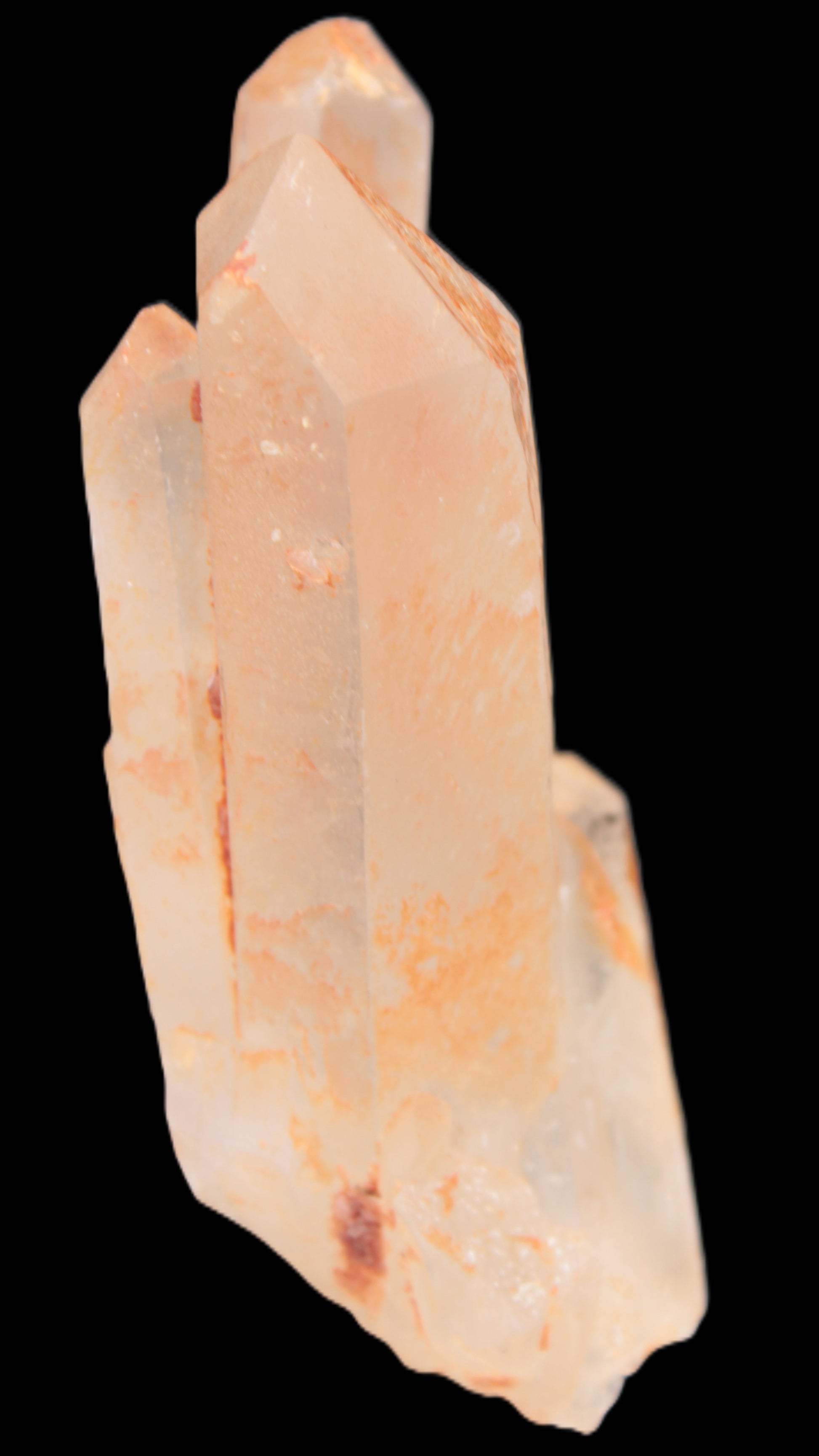 Tangerine Quartz crystal cluster 354g Rocks and Things