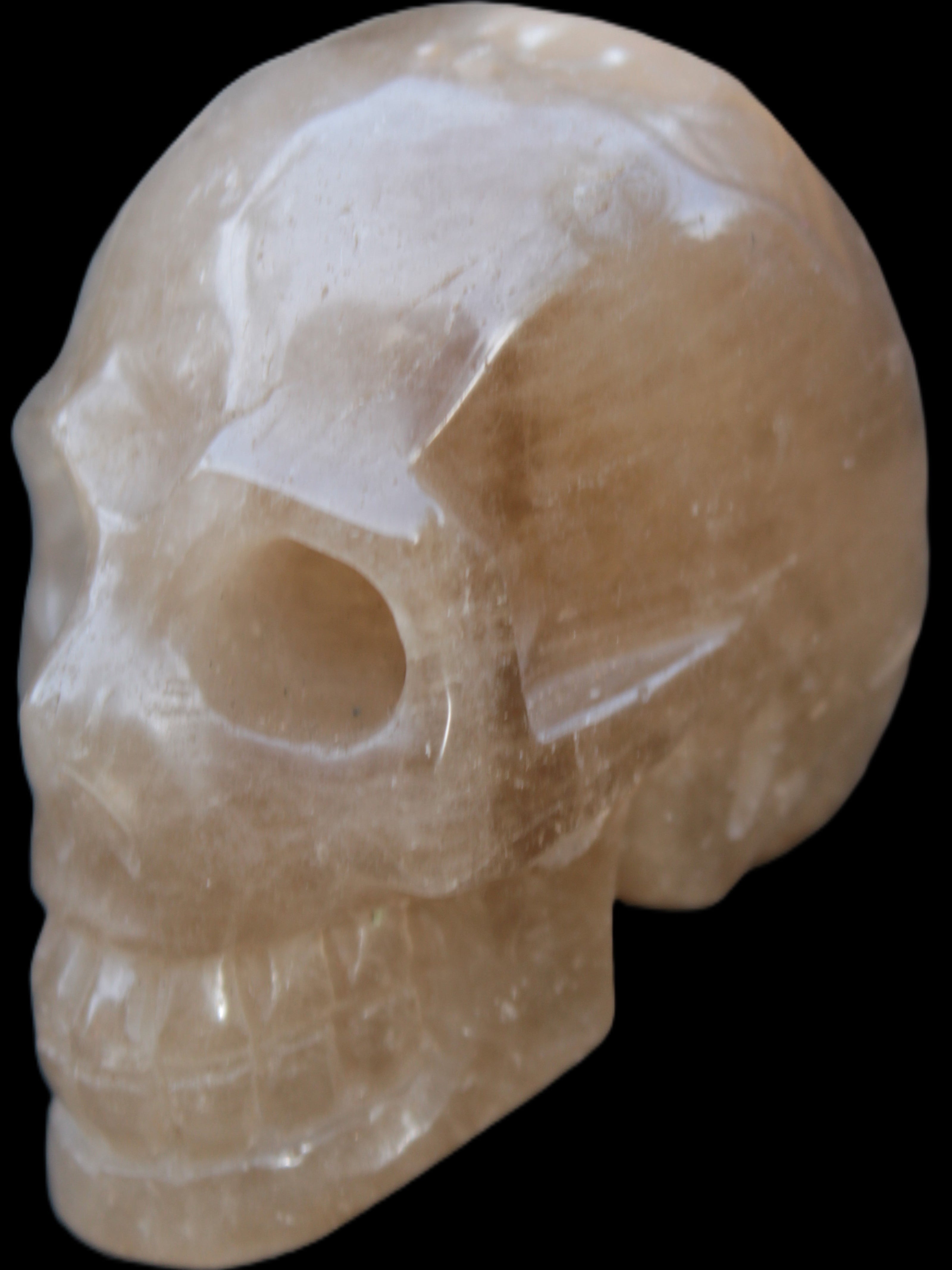 Smoky Quartz skull 346g - Rocks and Things Store
