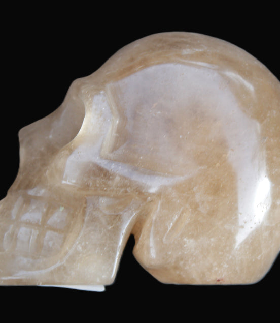 Smoky Quartz skull 346g - Rocks and Things Store