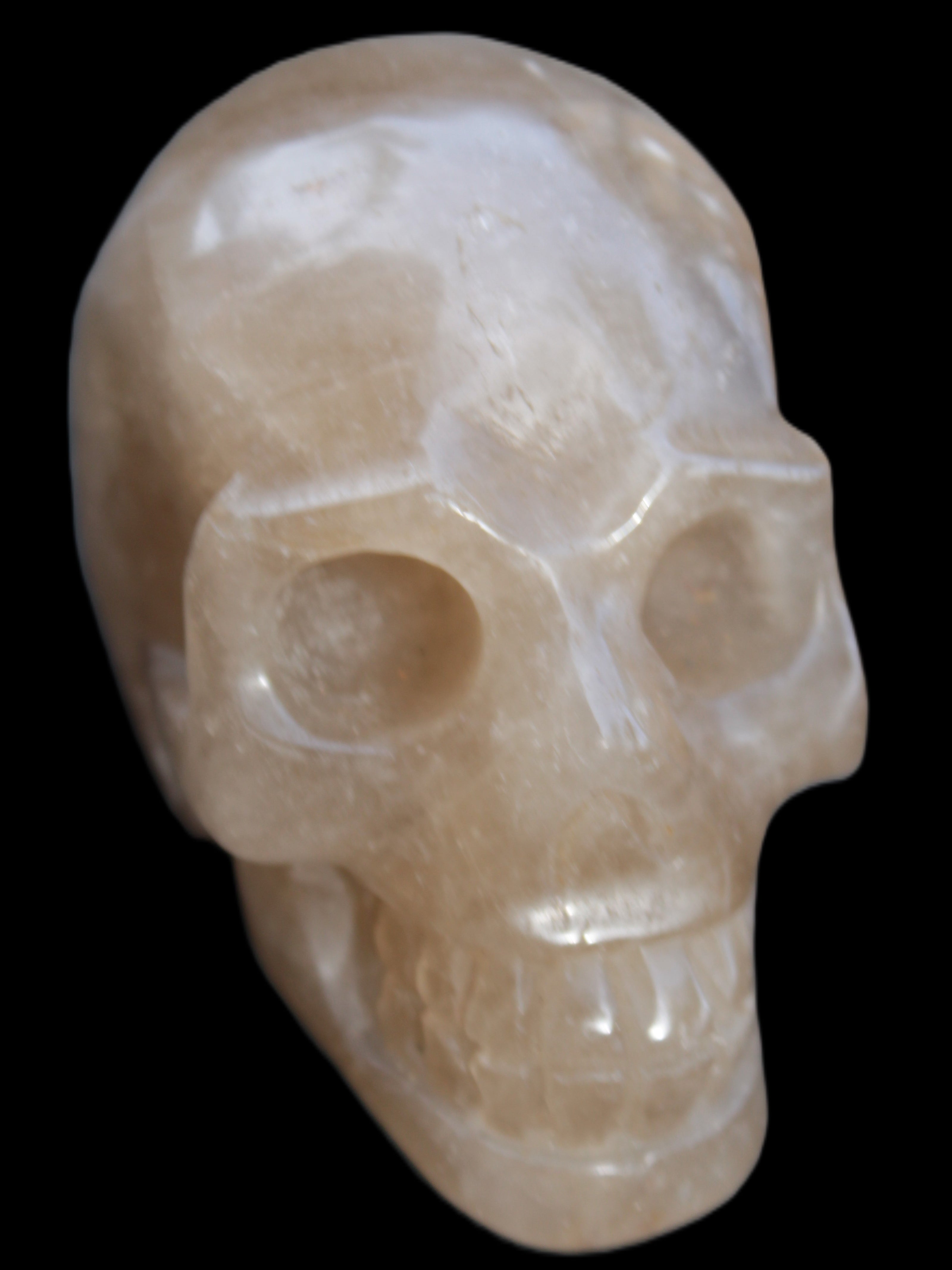 Smoky Quartz skull 346g - Rocks and Things Store