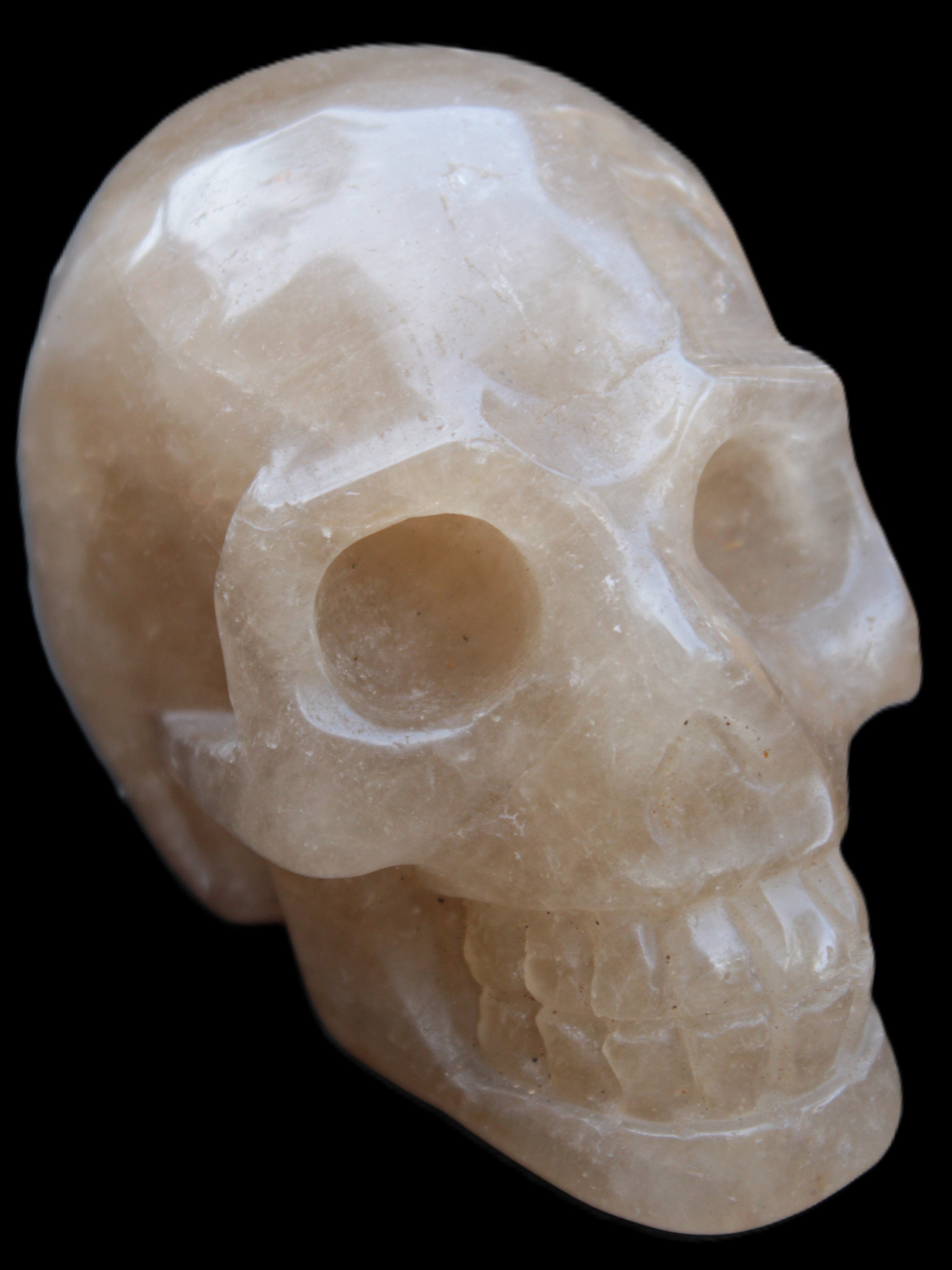 Smoky Quartz skull 346g - Rocks and Things Store