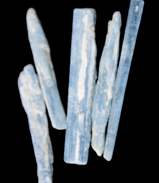 Five Kyanite blades 45-50mm 10.4g Rocks and Things