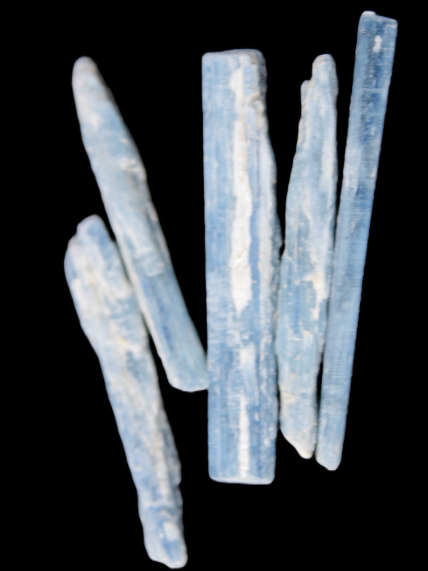 Five Kyanite blades 45-50mm 10.4g Rocks and Things