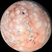 Sakura Agate sphere 98mm 1200g in sunshine - Rocks and Things Store