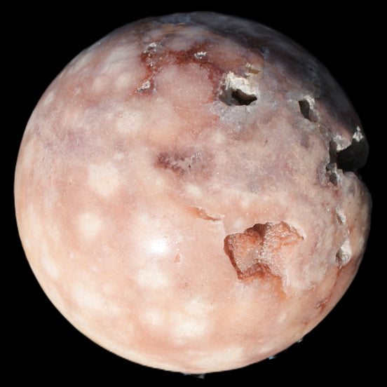 Sakura Agate sphere 98mm 1200g in sunshine - Rocks and Things Store