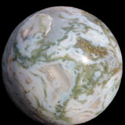 Moss Agate sphere 335g - Rocks and Things Store