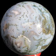 Moss Agate sphere 335g Rocks and Things
