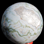 Moss Agate sphere 335g Rocks and Things