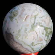 Moss Agate sphere 335g Rocks and Things