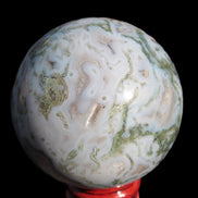 Moss Agate sphere 335g Rocks and Things
