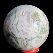 Moss Agate sphere 335g Rocks and Things