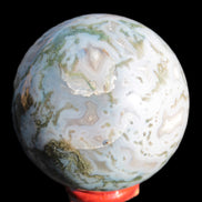 Moss Agate sphere 335g Rocks and Things