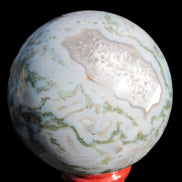 Moss Agate sphere 335g Rocks and Things