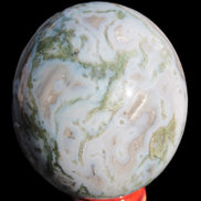 Moss Agate sphere 335g Rocks and Things