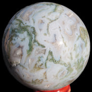 Moss Agate sphere 335g Rocks and Things