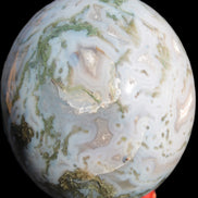 Moss Agate sphere 335g Rocks and Things