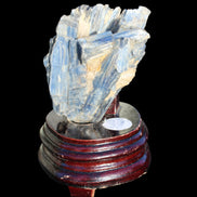 Kyanite cluster with stand 573g in su nlight - Rocks and Things Store