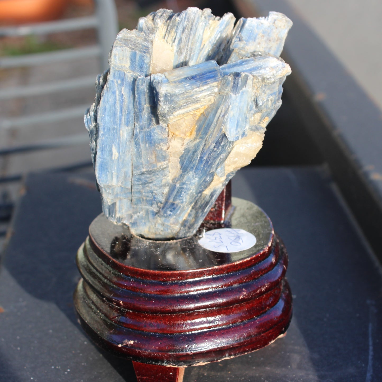 Kyanite cluster with stand 573g