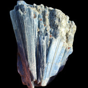 Kyanite cluster with stand 573g in su nlight - Rocks and Things Store
