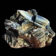 Kyanite cluster with stand 573g in su nlight - Rocks and Things Store