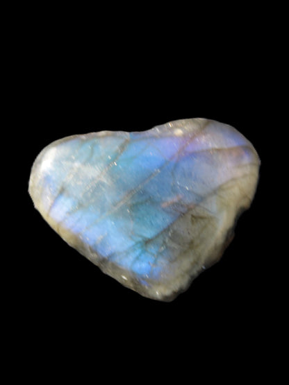 Labradorite heart 21mm - 25mm  8.2g - 9.2g Rocks and Things