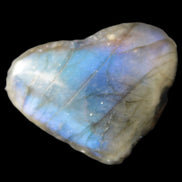 Labradorite heart 21mm - 25mm  8.2g - 9.2g Rocks and Things