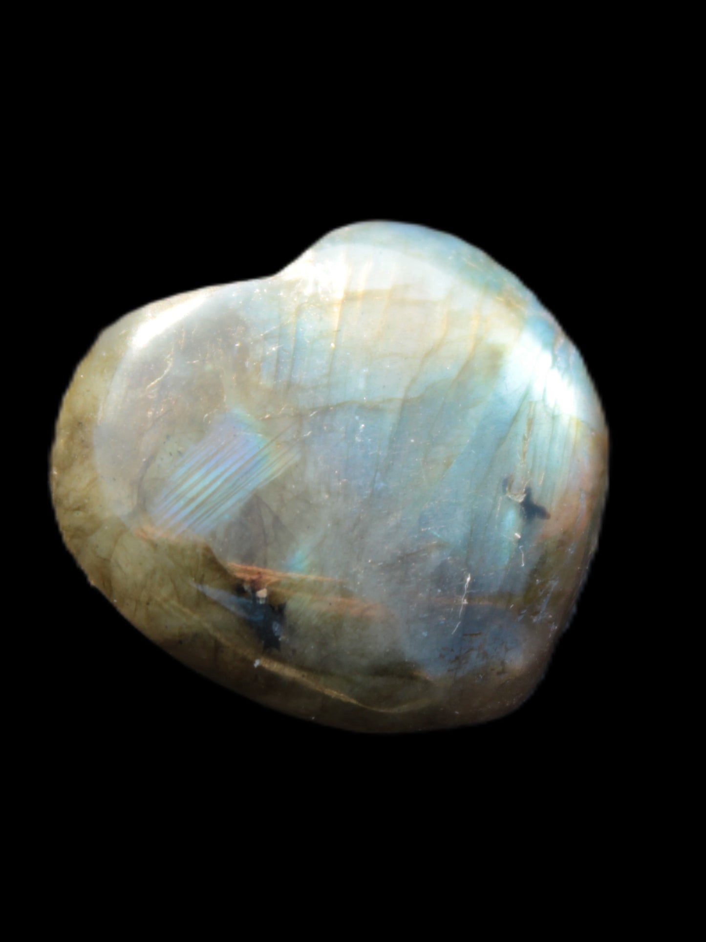 Labradorite heart 21mm - 25mm  8.2g - 9.2g Rocks and Things