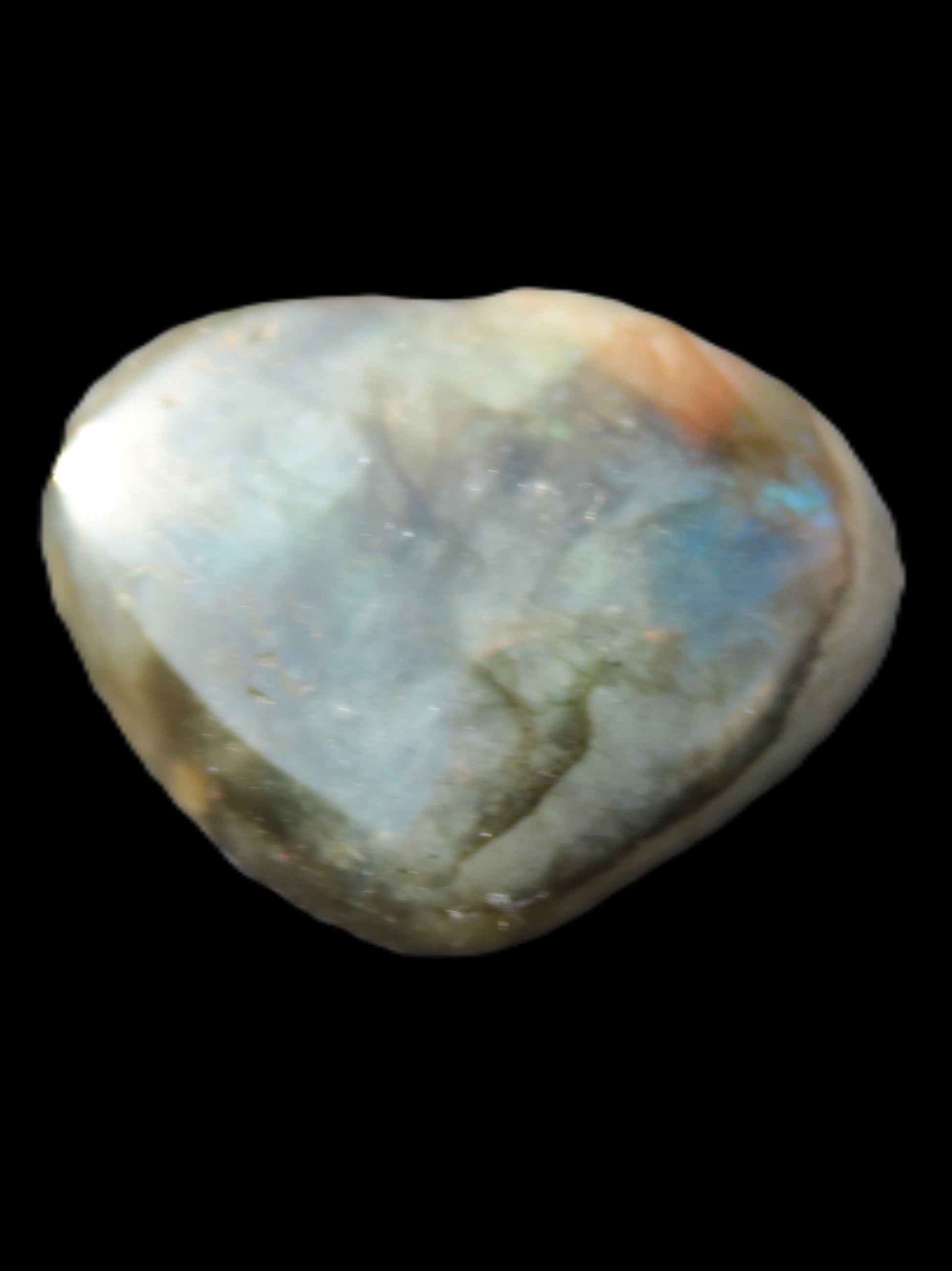 Labradorite heart 21mm - 25mm  8.2g - 9.2g Rocks and Things