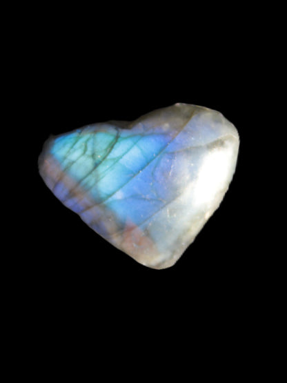 Labradorite heart 21mm - 25mm  8.2g - 9.2g Rocks and Things