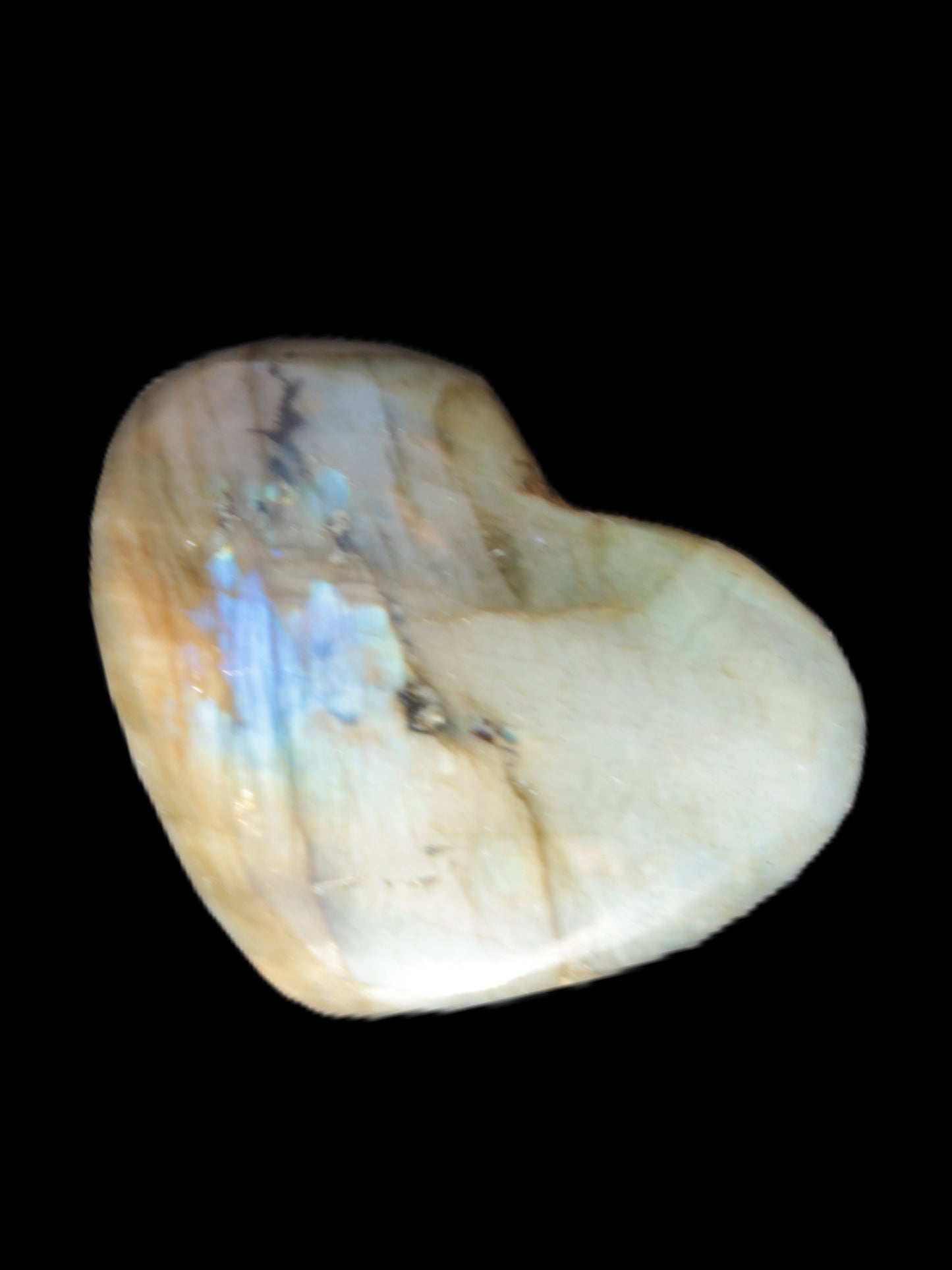 Labradorite heart 21mm - 25mm  8.2g - 9.2g Rocks and Things