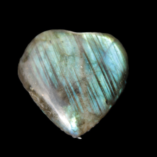 Small Labradorite heart 21mm - 26mm  5.0g - 7.5g Rocks and Things