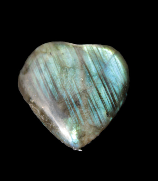 Small Labradorite heart 21mm - 26mm  5.0g - 7.5g Rocks and Things
