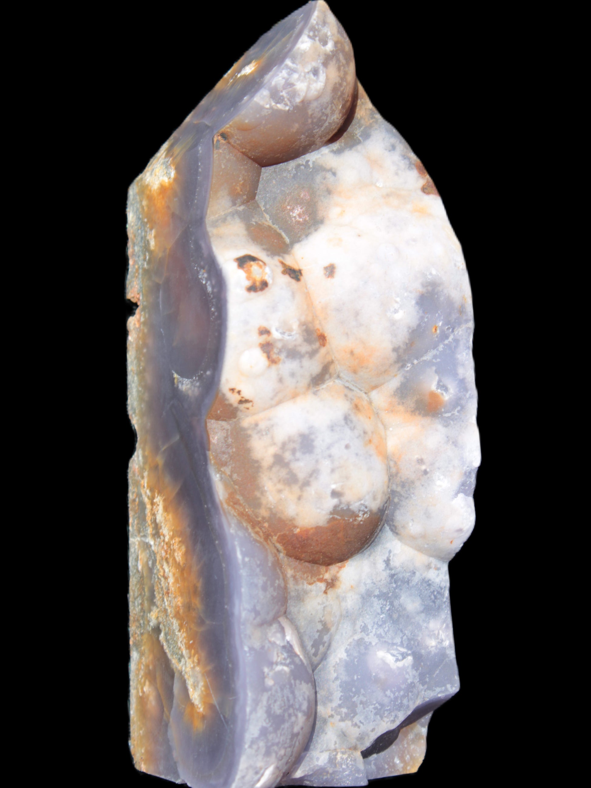 Purple Grape Chalcedony obelisk 121mm 438g