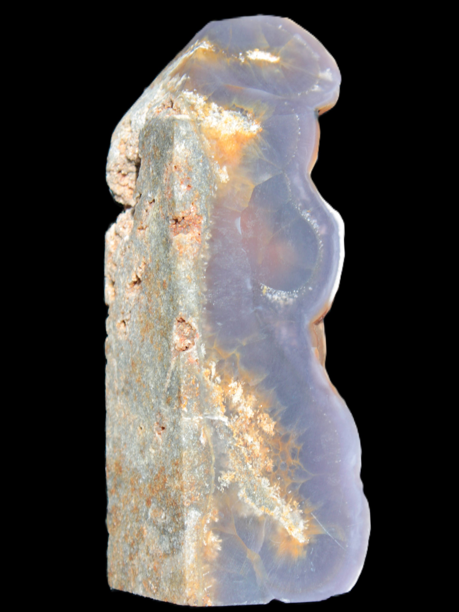 Purple Grape Chalcedony obelisk 121mm 438g