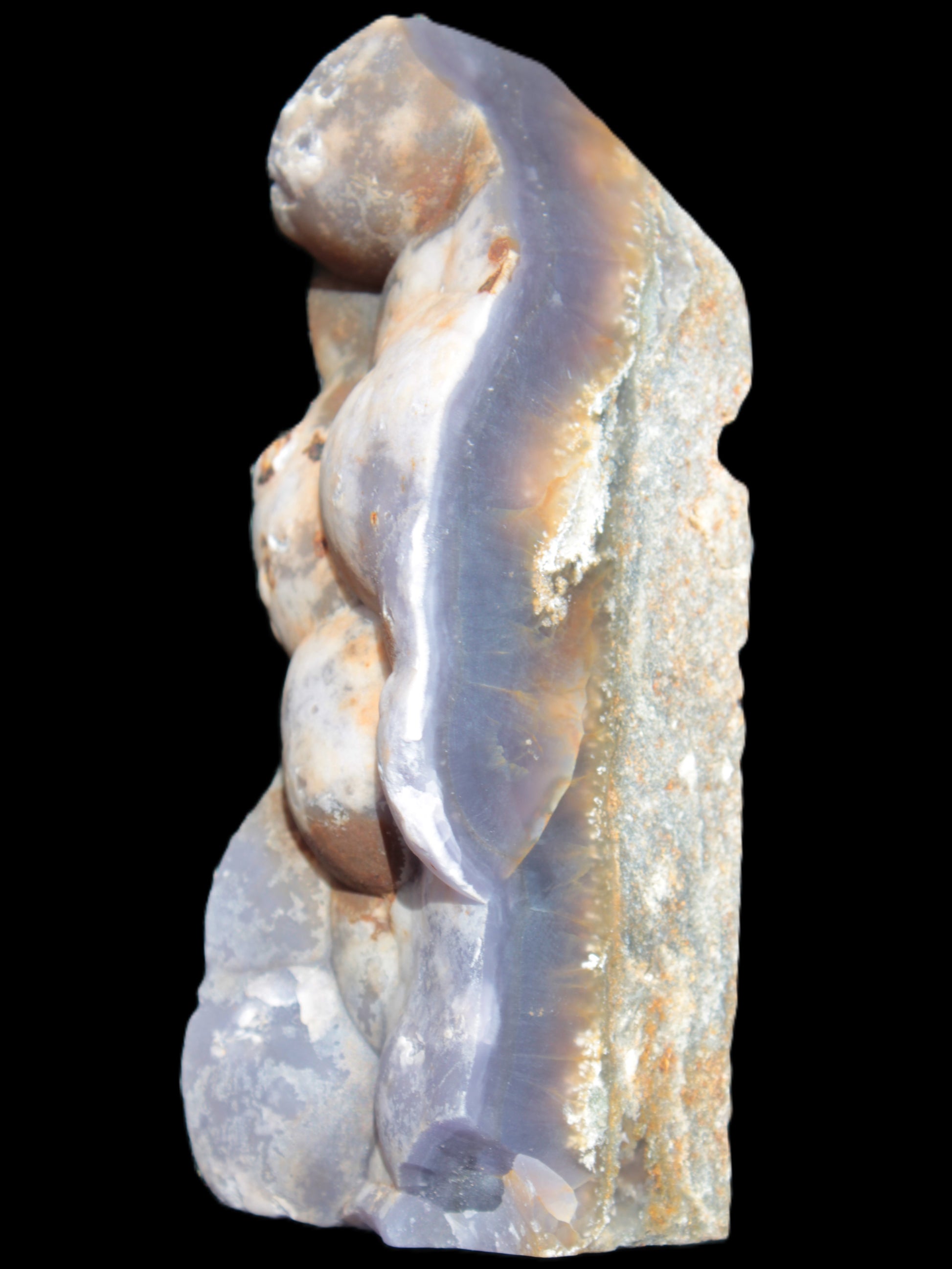 Purple Grape Chalcedony obelisk 121mm 438g