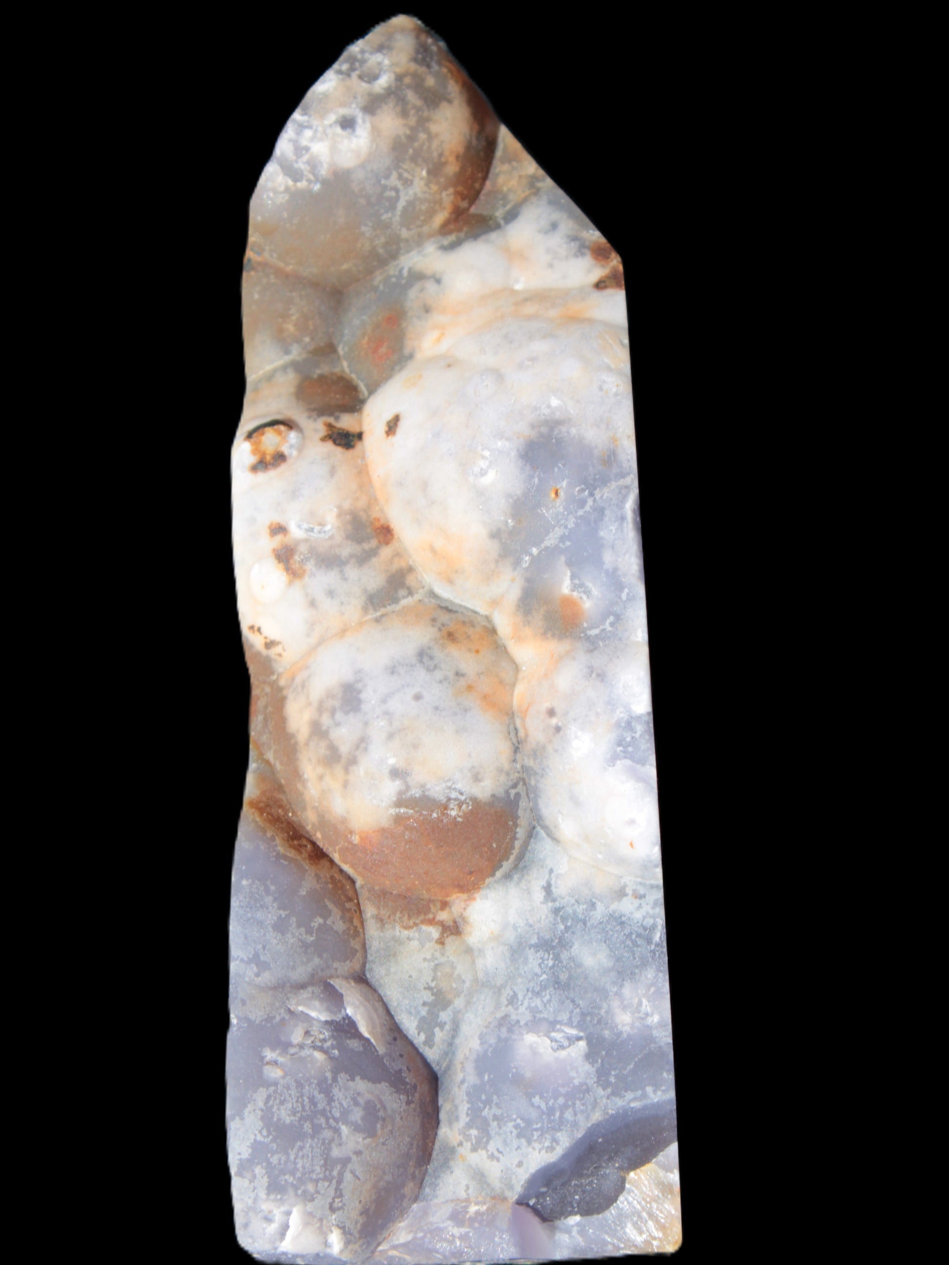 Purple Grape Chalcedony obelisk 121mm 438g