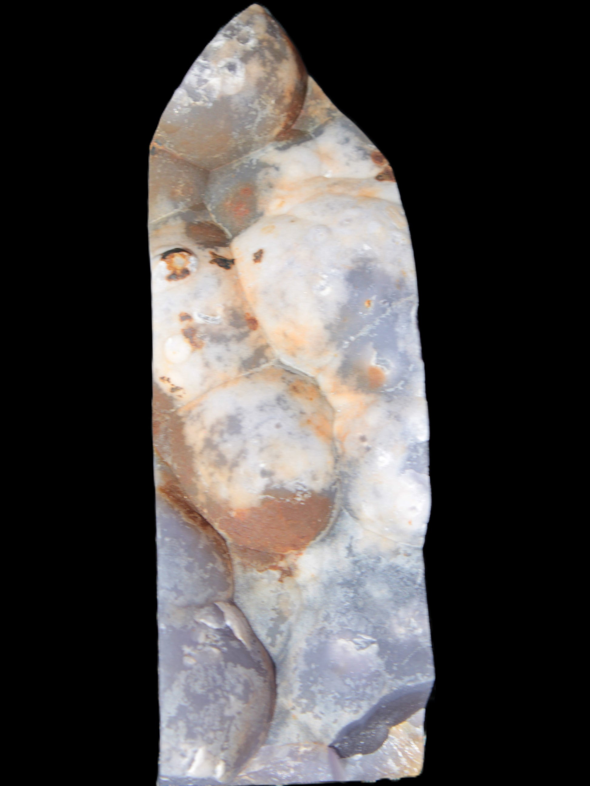 Purple Grape Chalcedony obelisk 121mm 438g