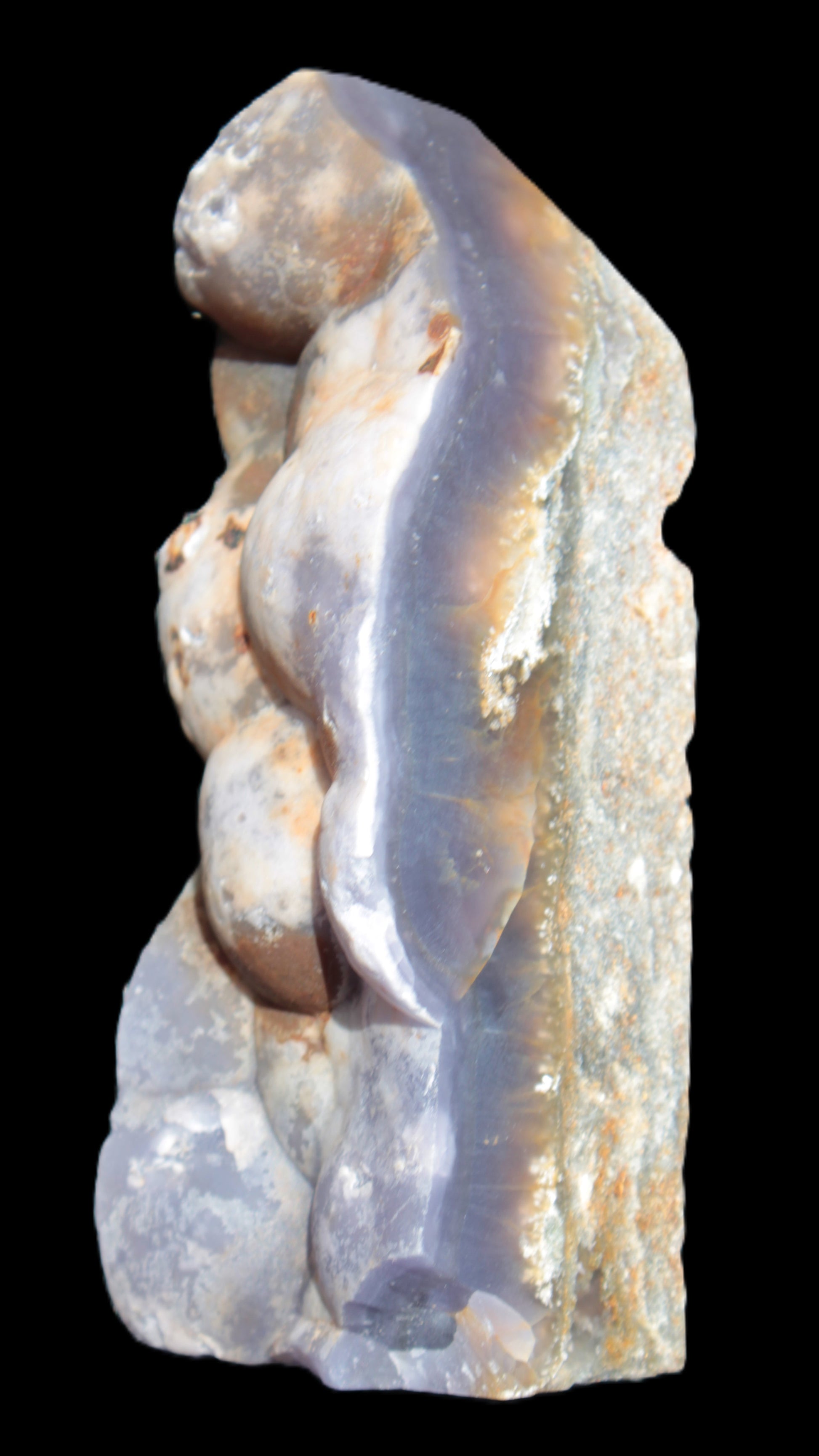 Purple Grape Chalcedony obelisk 121mm 438g
