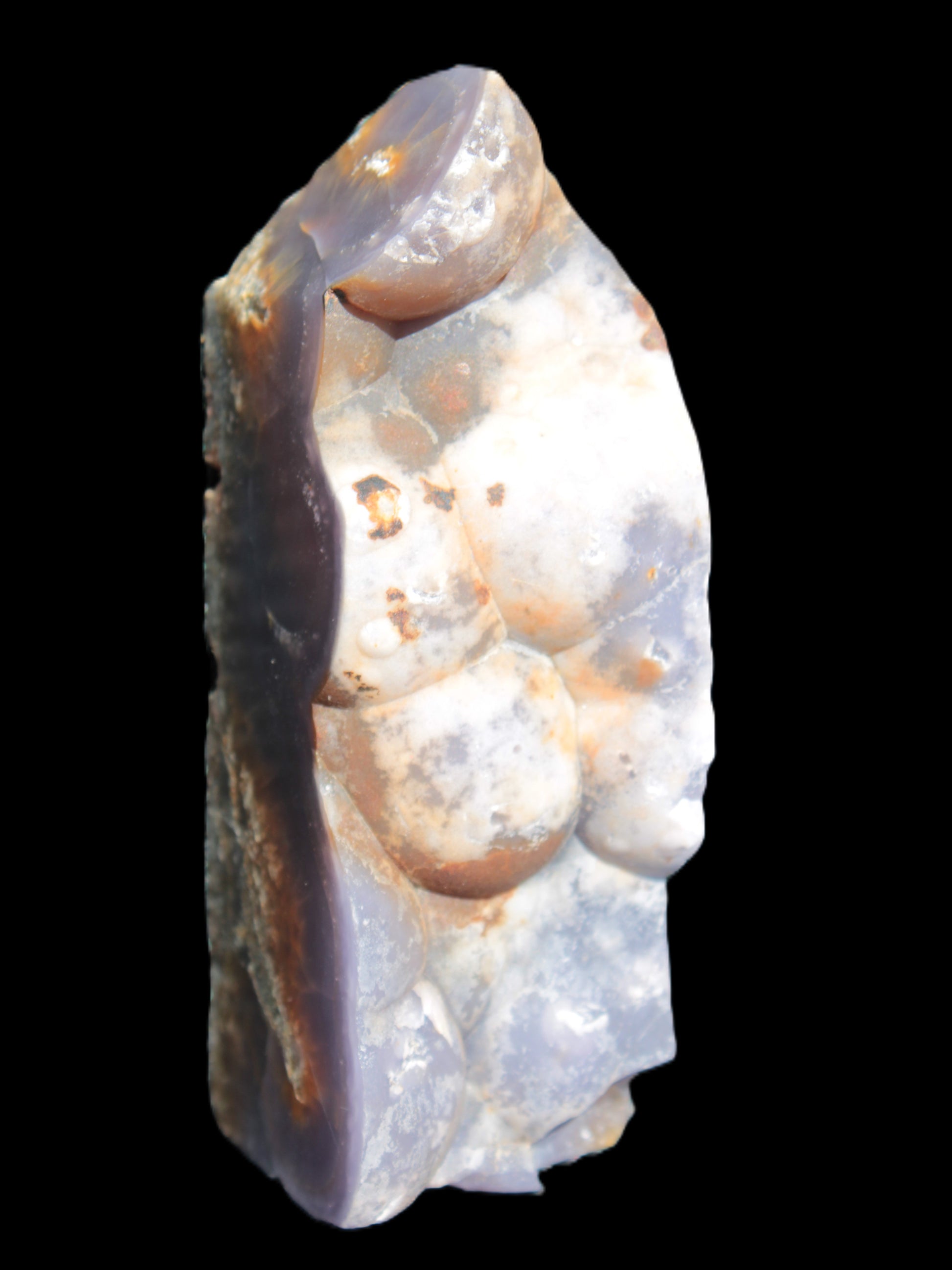 Purple Grape Chalcedony obelisk 121mm 438g
