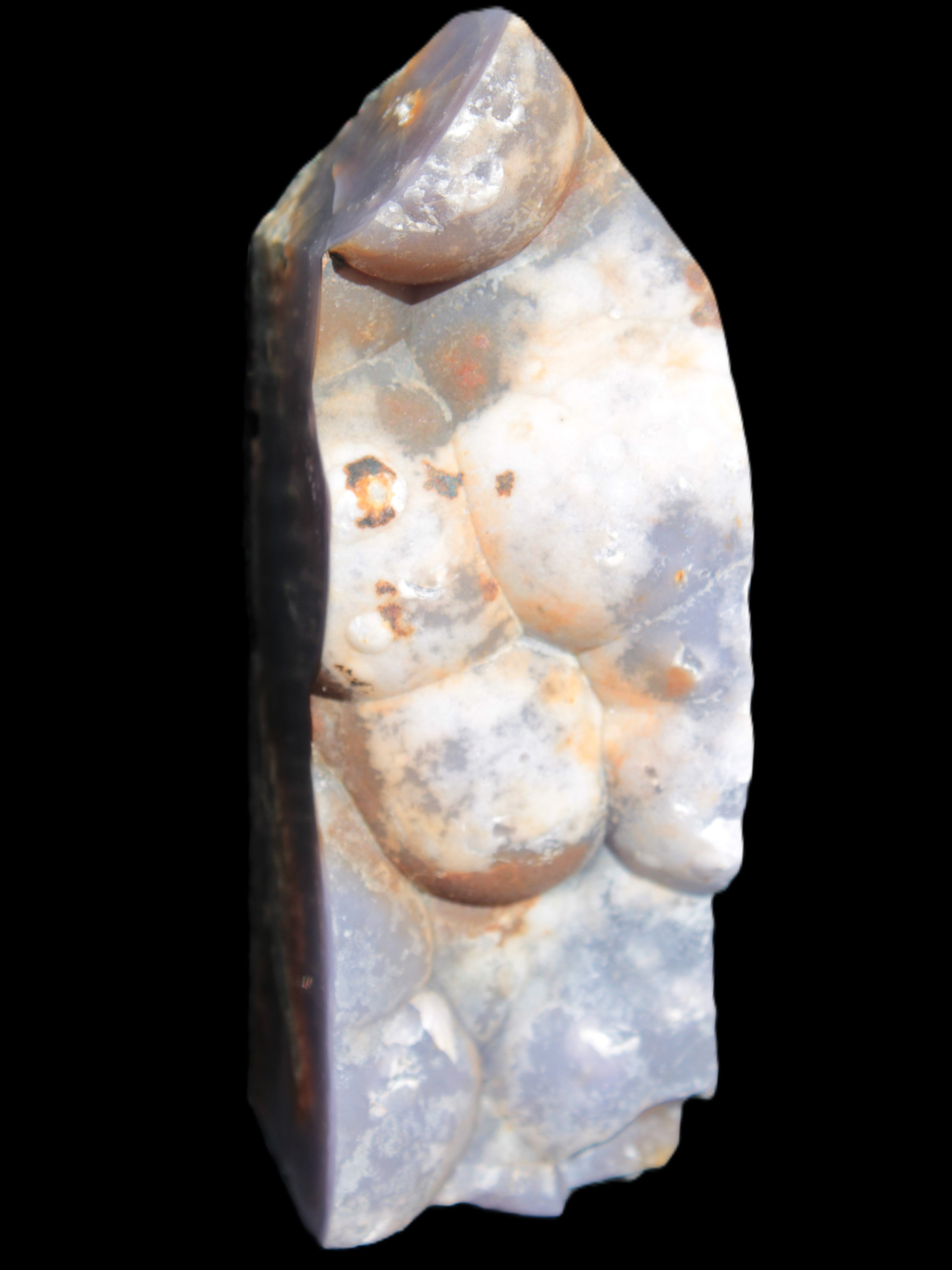 Purple Grape Chalcedony obelisk 121mm 438g