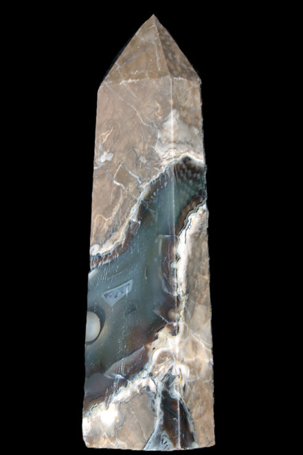 Volcano Agate obelisk 143mm 328g